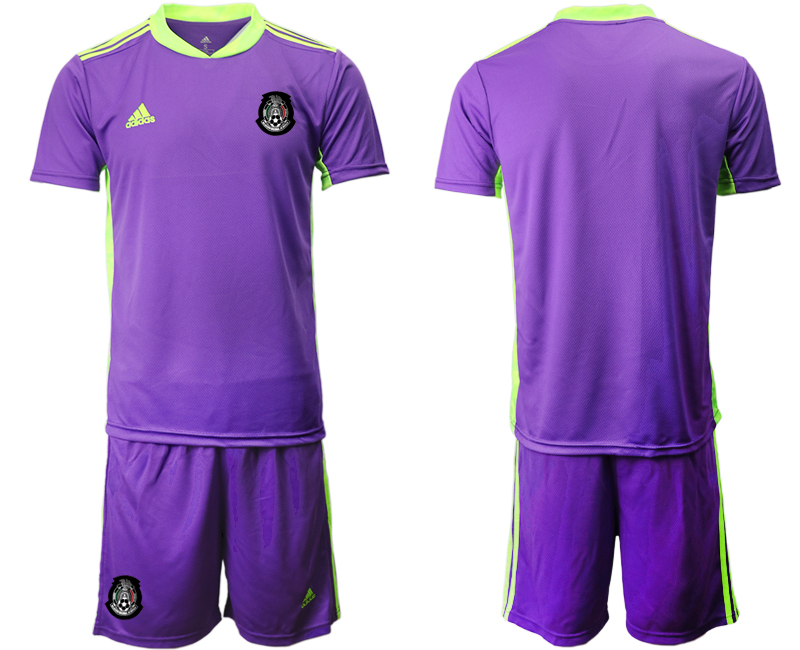 Cheap Men 2021 Mexico purple goalkeeper soccer jerseys